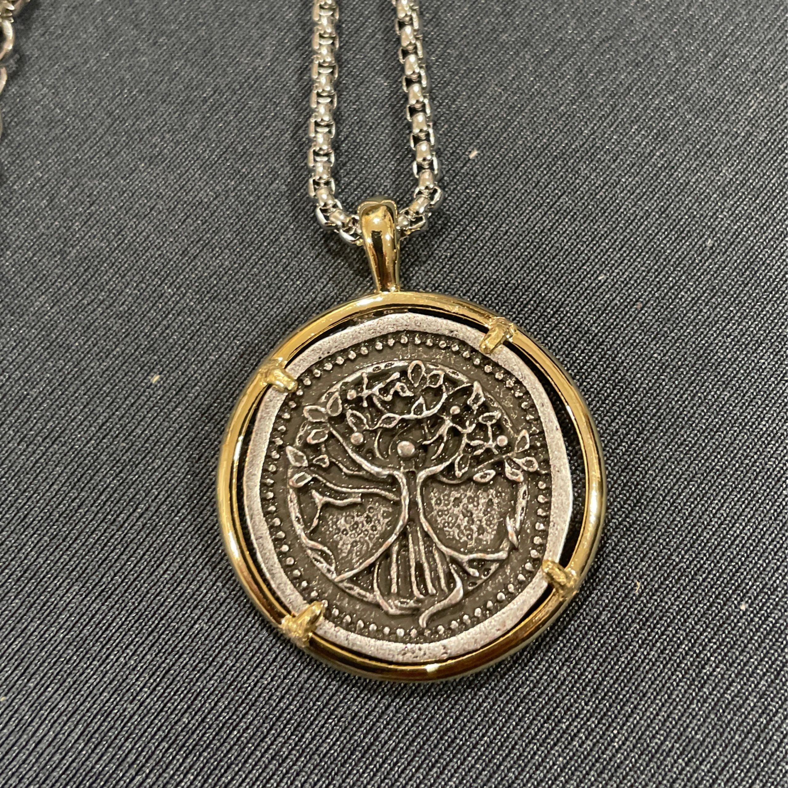 Tree Of Life Ancient Medallion Necklace